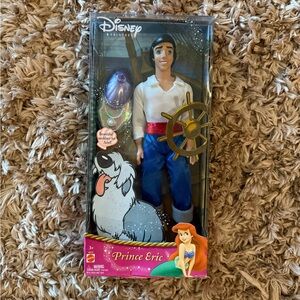 Vintage prince Eric Mattel Doll, Prince Eric Barbie, The little mermaid doll